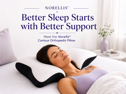 Better Sleep Starts with Better Support: Meet the Norellis® Contour Orthopedic Pillow