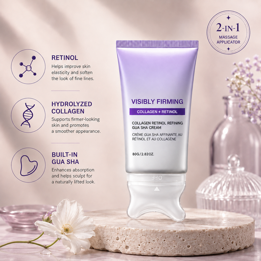 Norellis Sculpt & Glow™ 2-in-1 Retinol Gua Sha Cream