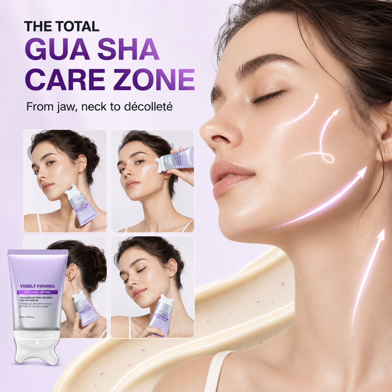 Norellis Sculpt & Glow™ 2-in-1 Retinol Gua Sha Cream