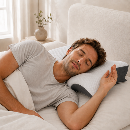 Norellis® Contour Orthopedic Pillow Memory Foam Neck & Shoulder Pain Relief